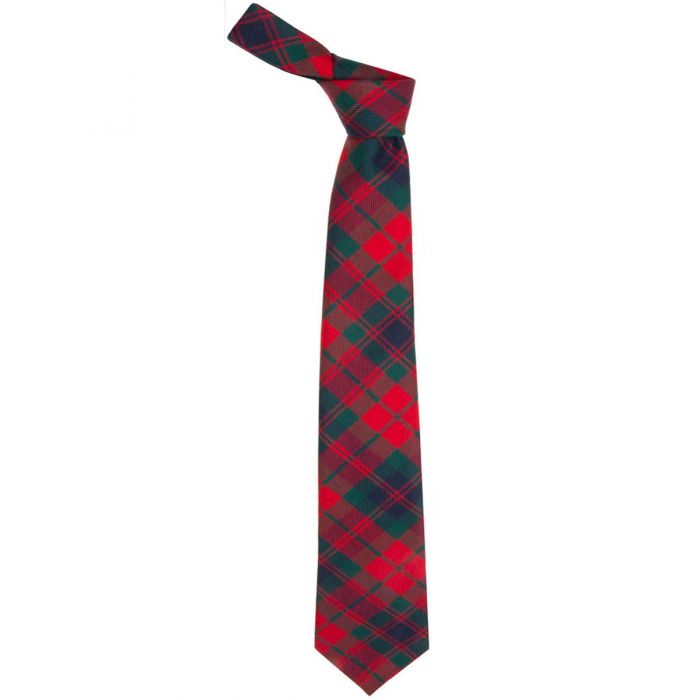 Fraser Red Modern Tartan Tie