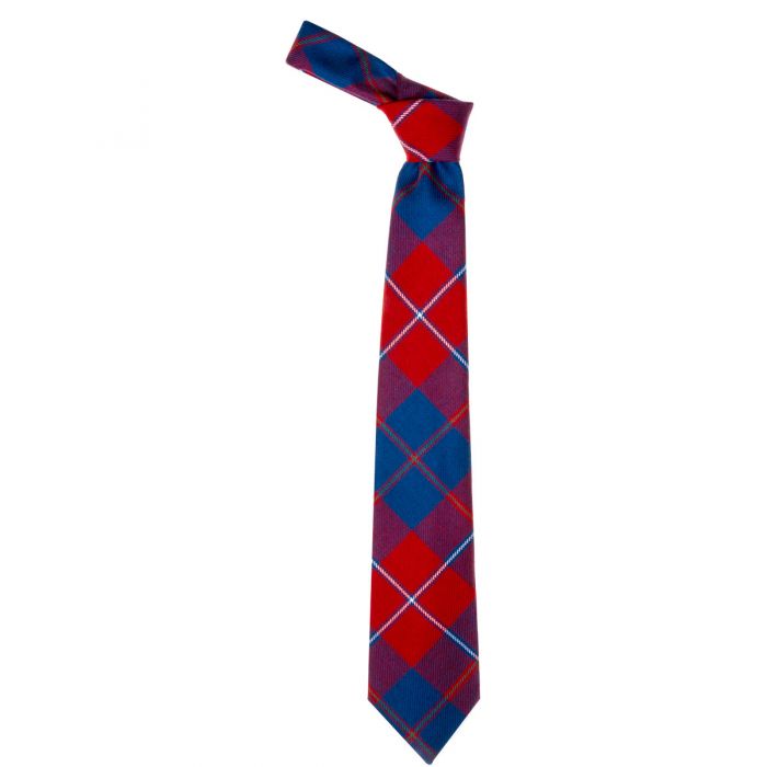 Galloway Red Modern Tartan Tie