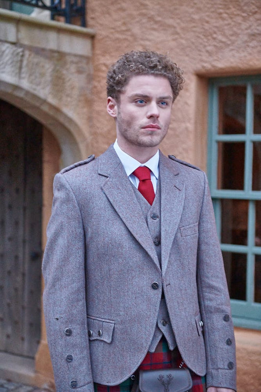 Mens | Clunie Jacket & Waistcoat | Russet