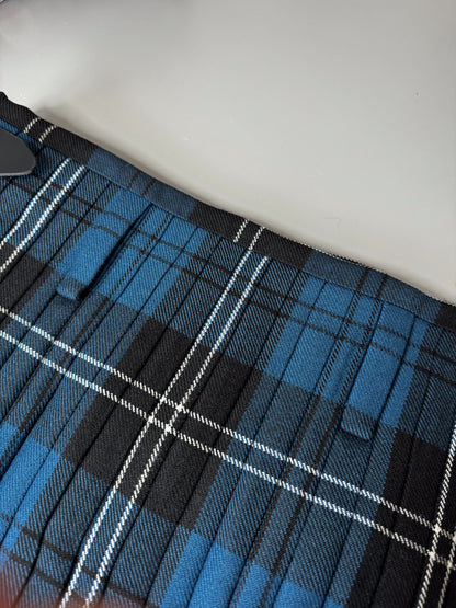 Mens | Traditional Heavy Weight Kilt | Ramsay Blue