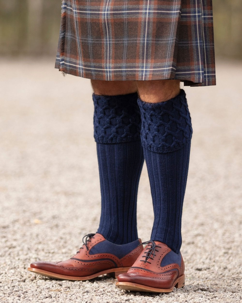 "Lewis" | Merino Wool Blend | Kilt Socks